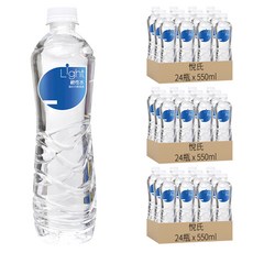 悅氏 Light鹼性水 24瓶, 弱鹼性pH7.5~9.0, 輕盈瓶設計, 550ml, 72瓶