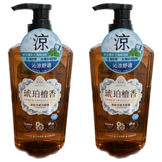 美吾髮 琥珀檀香清新涼感洗髮露, 700ml, 2瓶