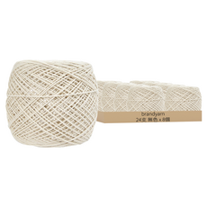 brandyarn 純棉筒紗編織線, 24支 無色, 8個