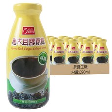 康健生機 有機黑棗黑木耳飲 黑糖 紅棗濃縮汁 黑棗濃縮汁, 290ml, 24罐