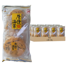 旺旺 厚燒海苔, 68g, 12袋