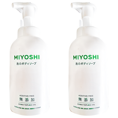 MIYOSHI 無添加泡沫沐浴乳 500ml, 2瓶