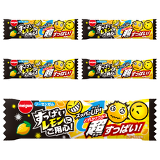 meigum 小心酸檸檬味口香糖, 5個, 11.4g