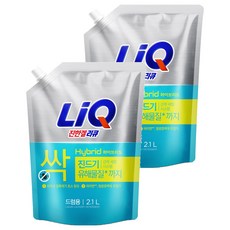 LiQ 多效洗衣精補充包 滾筒洗衣機用 2.1L, 2包