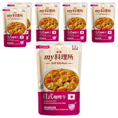 金車 my 料理所 日式咖哩牛 嚴選牛肉與蔬菜熬煮 輕鬆享受道地日式咖哩風味, 390g, 6袋