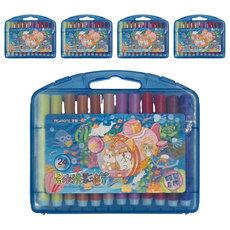 PENROTE 筆樂 柴語錄 24色 易水洗 彩色筆, 藍色, 5盒