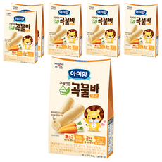 ILDONG 日東 Iyaam 穀物小捲心, 胡蘿蔔口味, 40g, 6盒