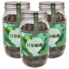 水里鄉農會 甘草橄欖, 280g/罐, 3瓶