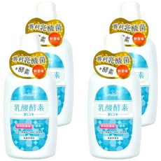 Smiling 百齡 乳酸酵素漱口水 瑪黛茶薄荷, 700ml, 4瓶