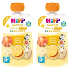 HiPP 喜寶 果昔 橙鑽蜜桃 1歲以上, 橙鑽蜜桃, 2包