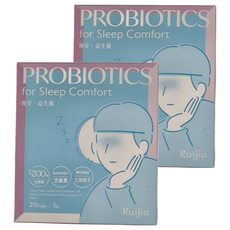 露奇亞 晚安益生菌，含高加索因子 芝麻素 三效因子, 20包, 60g, 2盒