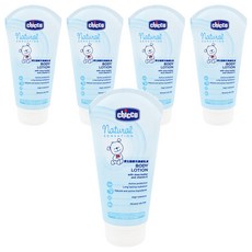 Chicco 原生脂嬰兒潤膚乳液，含乳木果油和維生素E，24小時活性保護，持久保濕, 150ml, 5條