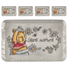 收納王妃 迪士尼塑膠收納盒 188 x 122 x 75mm, 小雛菊維尼, 5個