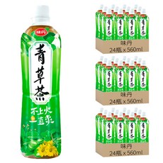 味丹 心茶道健康青草茶, 560ml, 72瓶