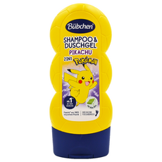 Bubchen 貝臣 寶可夢皮卡丘洗髮沐浴乳 2合1, 230ml, 1瓶