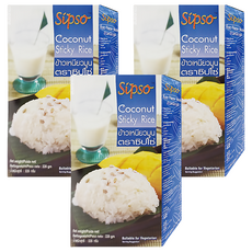 Sipso 泰國椰漿糯米飯 適合素食者, 220g, 3盒