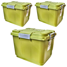 KEYWAY 聯府 SUV多功能滑輪掀蓋整理箱 60L, 綠色, 3個