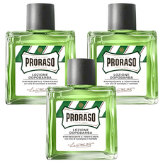 PRORASO 鬍後水 綠標 薄荷 100ml, 3瓶
