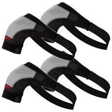 AOLIKES 奧力克斯 3D立體四點加壓可調式護肩 左肩, 黑色, 4個