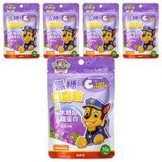 Lab52 齒妍堂 口含錠 汪汪隊聯名款 無糖 添加木糖醇乳鐵蛋白, 葡萄, 30g, 5包