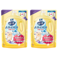 毛寶衣物柔軟精 防霉日光浴 補充包, 制菌力99.9%, 1.9kg, 2包