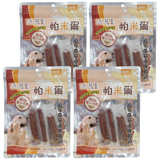 PARMIR 帕米爾 雞Bar蜜汁肉乾 寵物零食 低溫烘烤 7入, 雞肉, 4袋, 105g