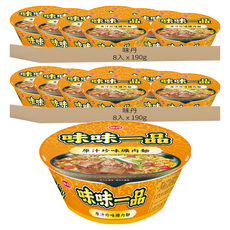 味丹 味味一品 原汁珍味爌肉麵 190g, 16入