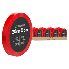 DADA 強力雙面膠帶 20mm x 3m 透明, 18捲