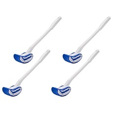 葉子小舖 雙面無死角去污馬桶刷, 藍色, 4支