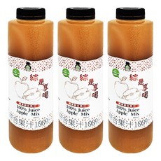TAIWAN SWEET FARM 台灣好田 綜是享喝100%蘋果綜合果汁, 880ml, 3瓶
