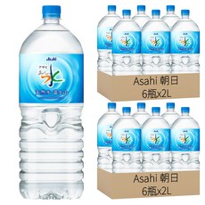 Asahi 朝日 富士山礦泉水, 12瓶, 2L