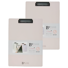 JOY STAR Be Myself A4直式板夾 JF-54C, 粉色, 2個