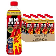 Nulife 生活 泡沫紅茶，古法高溫萃取，台灣特有風味, 590ml, 24瓶