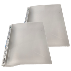 雙德 粉彩3孔夾, 透明白, 2本