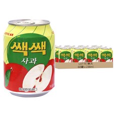 LOTTE 樂天 蘋果汁禮盒, 韓國原裝進口, 238ml, 60罐