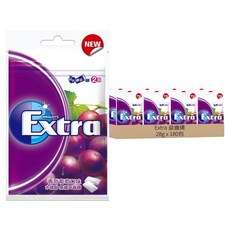 Extra 益齒達 木醣醇 無糖口香糖 香甜葡萄口味, 28g, 180包