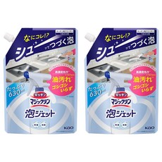 Kao 花王 Haiter 廚房清潔消臭泡沫噴霧補充包, 630ml, 2包