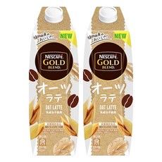 NESCAFE 雀巢咖啡 金牌 混和燕麥拿鐵, 1L, 2瓶