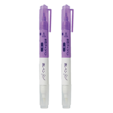 Clover 可樂牌 雙頭水性消失筆 CL24-428 紫色, 2支