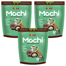 ROYAL FAMILY 皇族 薄荷巧克力脆片風味麻糬, 3個, 180g