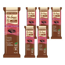 Well Naturally 無糖牛奶巧克力 甜心蔓越莓, 45g, 6包