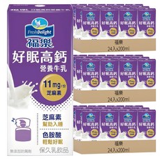 福樂 好眠高鈣牛乳, 72入, 200ml