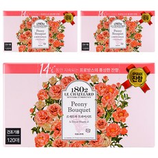 1802 LE CHATELARD 烘衣柔軟香氛去靜電紙 牡丹花束 含法國草本精油 持續濃郁豐富花香, 120張, 3盒