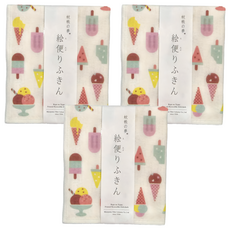 SHIMOYAMA 日本製進口廚房抹布 40 x 35cm 霜淇淋, 1條, 3條