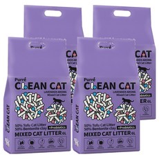 Purré Clean Cat 乾淨貓混合貓砂 6L, 4包, 薰衣草