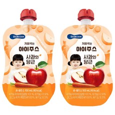 BEBECOOK 嬰幼兒蘋果紅蘿蔔汁 100%純果汁 富含多種蔬果 無人工香料、色素、砂糖 獨特吸管設計, 100ml, 2包