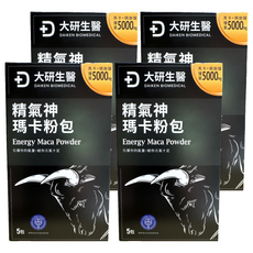 大研生醫 精氣神瑪卡粉包, 5包, 7.4g, 4盒