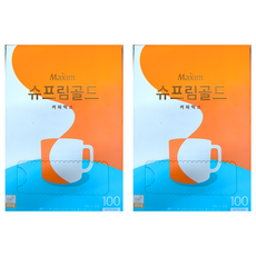 Maxim 麥心 典藏精品拿鐵咖啡 濃郁香醇 冷熱沖泡變換 大盒裝, 13.5g, 100包, 2盒