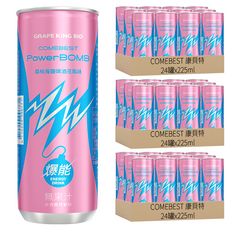 COMEBEST 康貝特 PowerBOMB爆能能量飲料 荔枝海鹽啤酒花風味, 72罐, 225ml