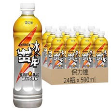 保力達 水蠻牛，含維生素B群和牛磺酸，低熱量，添加重要電解質, 590ml, 24瓶